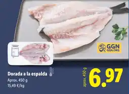 Lidl Dorada a la espalda oferta