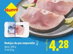 Lidl Rodajas de pez emperador oferta