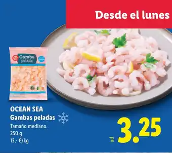 Lidl OCEAN SEA Gambas peladas oferta