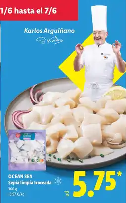 Lidl OCEAN SEA Sepia limpia troceada oferta