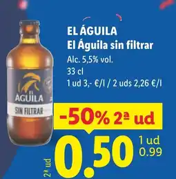 Lidl EL ÁGUILA El Águila sin filtrar oferta