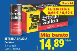 Lidl ESTRELLA GALICIA Cerveza oferta