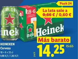 Lidl HEINEKEN Cerveza oferta