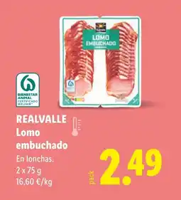 Lidl REALVALLE Lomo embuchado oferta