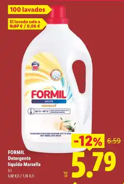 Lidl FORMIL Detergente líquido Marsella oferta