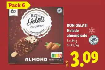 Lidl BON GELATI Helado almendrado oferta