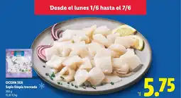 Lidl OCEAN SEA Sepia limpia troceada oferta