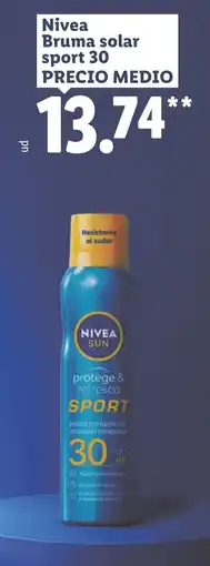 Lidl NIVEA Bruma solar sport 30 oferta