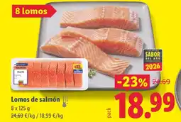 Lidl Lomos de salmón oferta