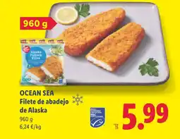 Lidl OCEAN SEA Filete de abadejo de Alaska oferta