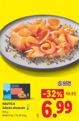 Lidl NAUTICA Salmón ahumado oferta