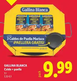 Lidl GALLINA BLANCA Caldo + paella oferta