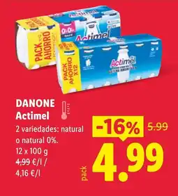 Lidl DANONE Actimel oferta