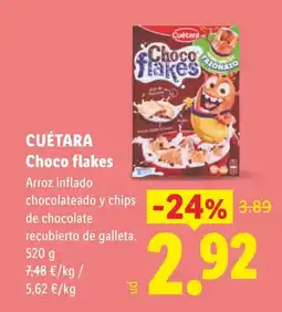 Lidl CUÉTARA Choco flakes oferta