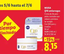 Lidl NIVEA Q10 antiarrugas oferta