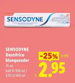 Lidl SENSODYNE Dentifrico blanqueador oferta