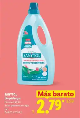 Lidl SANYTOL Limpiahogar oferta