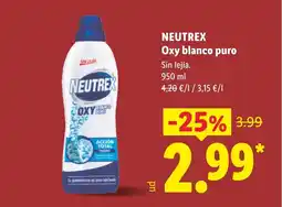 Lidl NEUTREX Oxy blanco puro oferta