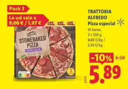 Lidl TRATTORIA ALFREDO Pizza especial oferta