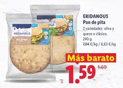 Lidl ERIDANOUS Pan de pita oferta