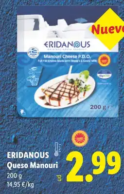 Lidl ERIDANOUS Queso Manouri oferta