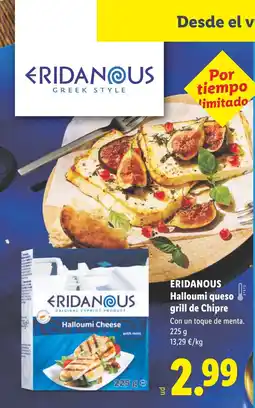 Lidl ERIDANOUS Halloumi queso grill de Chipre oferta