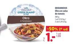 Lidl ERIDANOUS Okra en salsa de tomate oferta