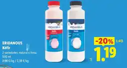 Lidl ERIDANOUS Kéfir oferta