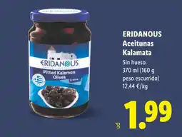 Lidl ERIDANOUS Aceitunas Kalamata oferta