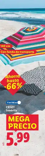 Lidl CRIVIT Sombrilla oferta