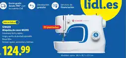 Lidl SINGER Máquina de coser M3205 oferta
