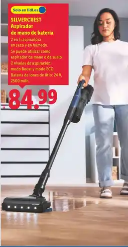 Lidl SILVERCREST Aspirador de mano de batería oferta