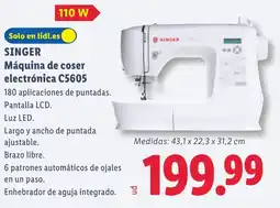 Lidl SINGER Máquina de coser electrónica C5605 oferta