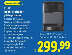 Lidl EUFY Robot aspirador y friegasuelos oferta