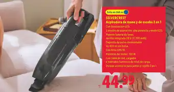 SILVERCREST Aspiradora de mano y de escoba 2 en 1