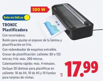 TRONIC Plastificadora
