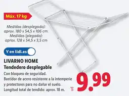 Lidl LIVARNO HOME Tendedero desplegable oferta