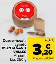 Carrefour Market Valles - queso mezcla curado oferta
