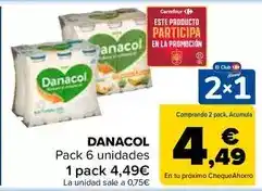 Carrefour Market Danacol - pack 6 unidades oferta