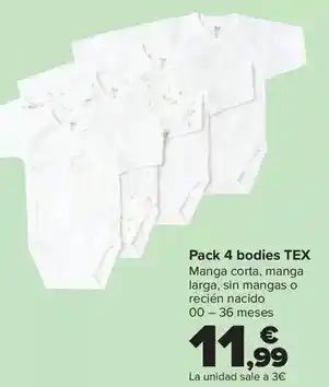 Tex - pack 4 bodies