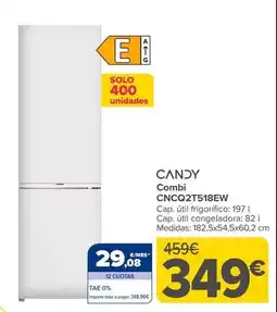 Carrefour Candy - combi cncq2t518ew oferta