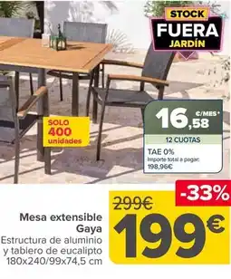 Carrefour Mesa extensible gaya oferta