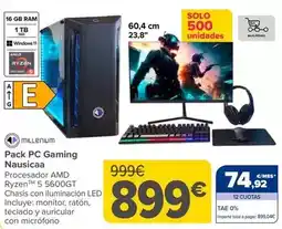 Carrefour Milenium - pack pc gaming nausicaa oferta