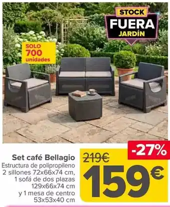 Set cafe bellagio