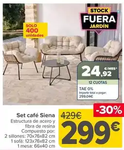 Carrefour Set cafe siena oferta