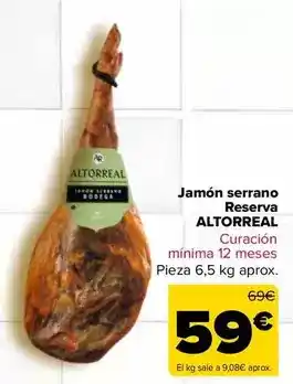Altorreal - jamon serrano reserva