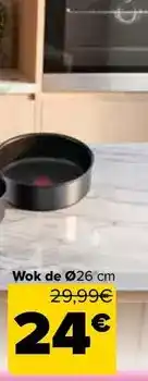 Carrefour Tefal - wok de 26 cm ingenio oferta