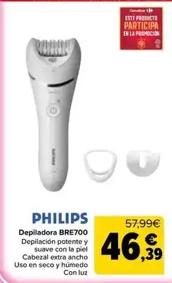 Carrefour Philips - depiladora bre700 oferta