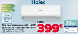 Carrefour Haier - aire acondicionado split tide-re 35 as35rbahra-pre oferta