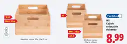 Lidl W5 Caja de ordenación de bambú oferta